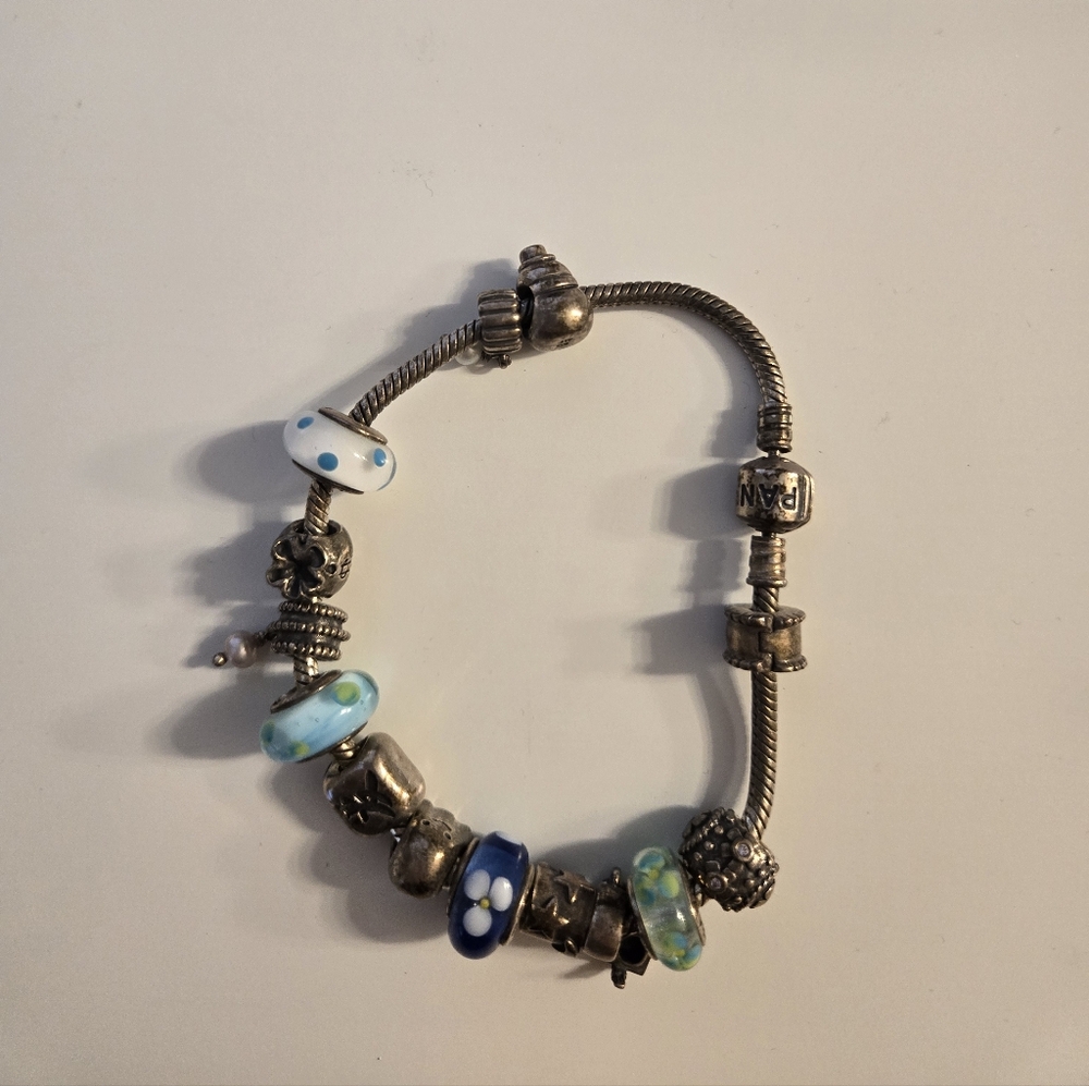 Pandora Silver Charm Bracelet Included Charms